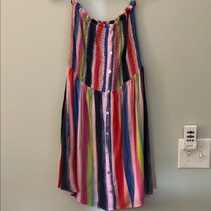 Lumiere Red Pink Halter Sundress